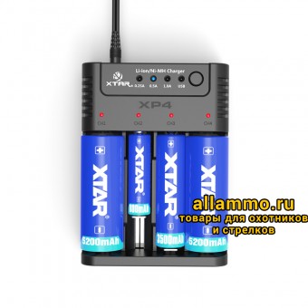 Зарядное устройство XTAR XP4 для Ni-MH/Li-ion аккумуляторов Зарядное устройство XTAR XP4 для Ni-MH/Li-ion аккумуляторов